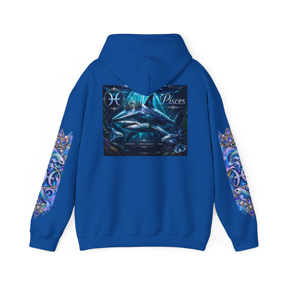 Pisces Hoodie - Astrological Pisces Fish Zodiac Graphic Sweatshirt