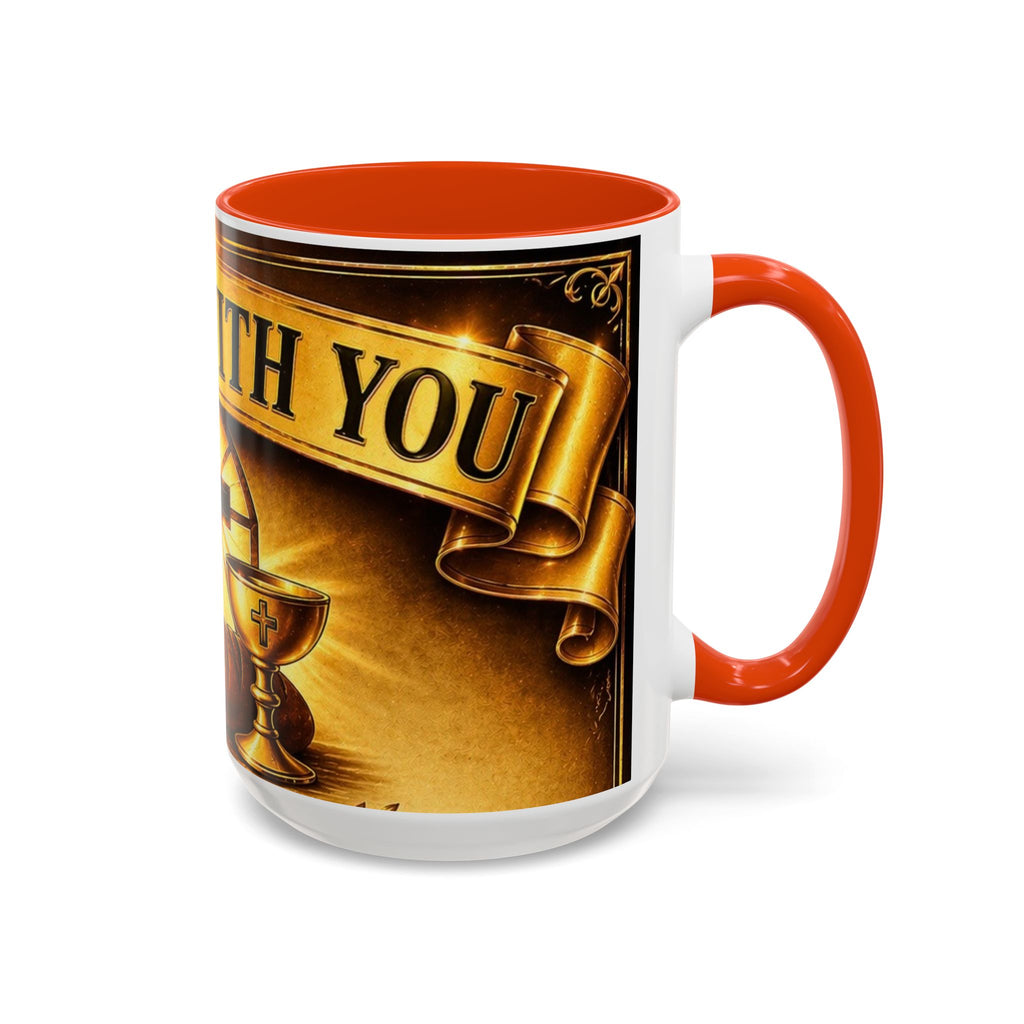 Inspirational Communion Mug — "God Is With You" Christian Coffee Cup