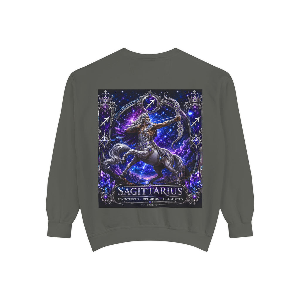 Sagittarius Zodiac Sweatshirt — Celestial Archer Graphic Pullover