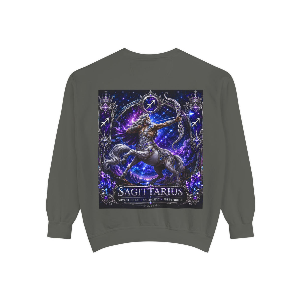 Sagittarius Zodiac Sweatshirt — Celestial Archer Graphic Pullover