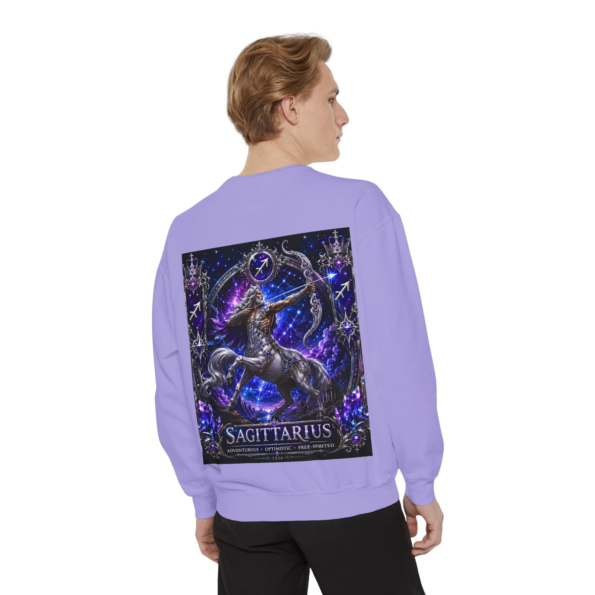 Sagittarius Zodiac Sweatshirt — Celestial Archer Graphic Pullover