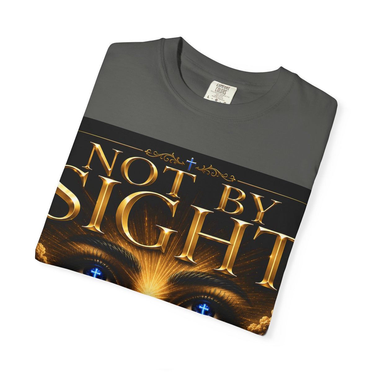 Not By Sight / Walk By Faith T‑Shirt — Christian Faith Graphic Tee