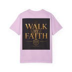 Not By Sight / Walk By Faith T‑Shirt — Christian Faith Graphic Tee
