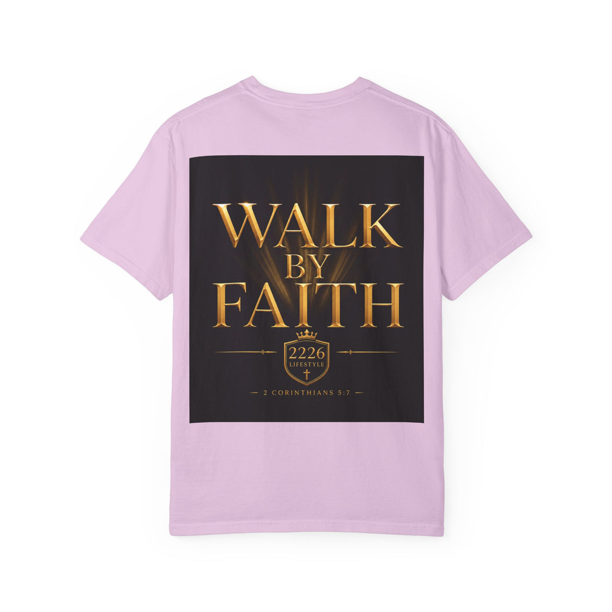 Not By Sight / Walk By Faith T‑Shirt — Christian Faith Graphic Tee