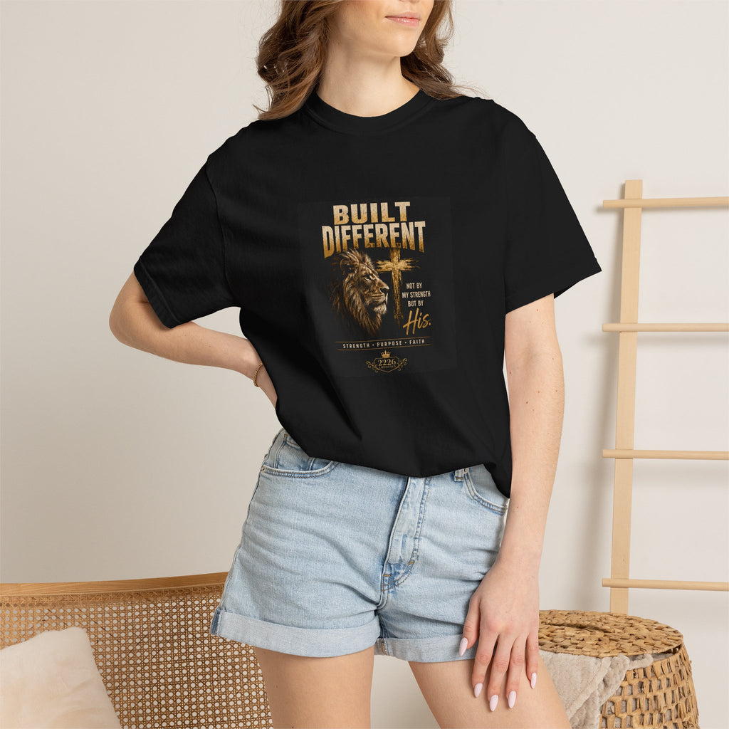 Built Different Lion T-Shirt — Motivational Graphic Tee
