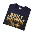 Built Different Christian Lion T-Shirt — "Built Right, Beautiful, Brilliant" Inspirational Faith Tee