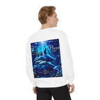 Pisces Zodiac Sweatshirt — Cosmic Blue Pisces Shark Astrological Crewneck