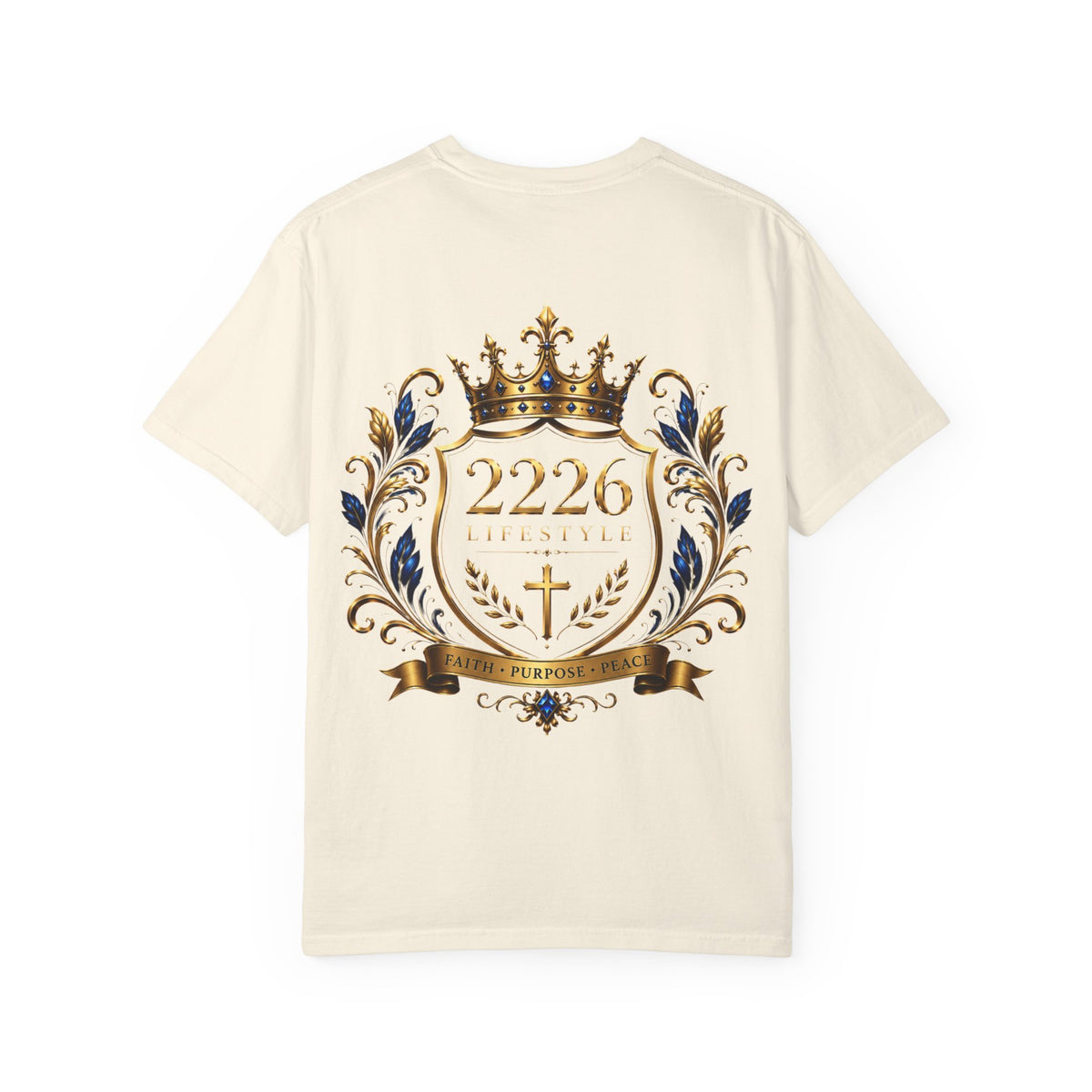 Royal Crest T-Shirt — 2226 Faith & Purpose Graphic Tee