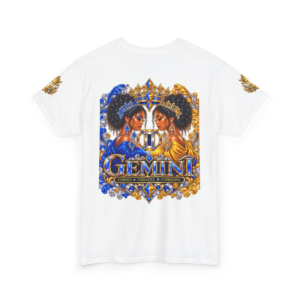 Gemini Zodiac T‑Shirt — Twin Goddesses Astrology Tee