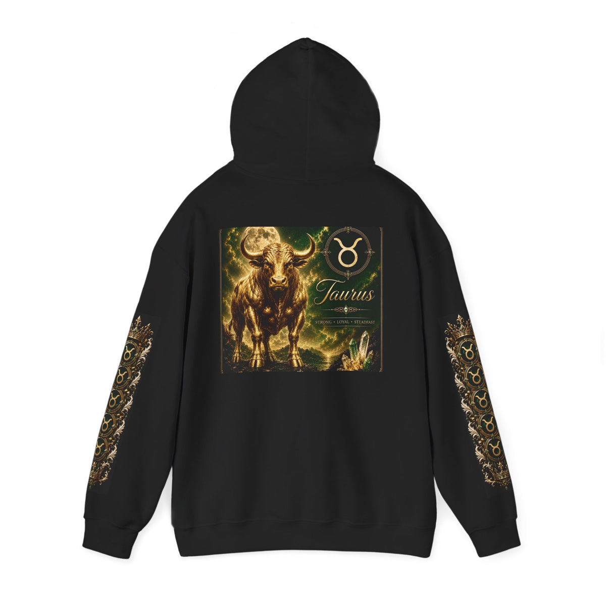 Taurus Zodiac Hoodie — Bull Constellation Graphic Hooded Sweatshirt