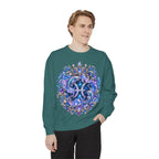 Pisces Zodiac Sweatshirt — Cosmic Blue Pisces Shark Astrological Crewneck