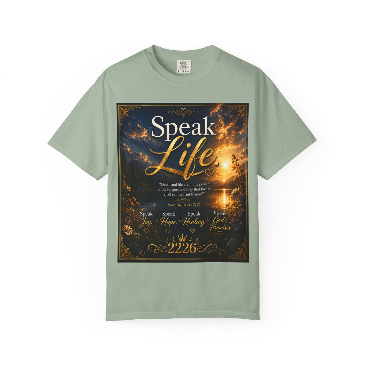 Christian Inspirational T-Shirt — "Speak Life" & "Still on the Throne" Faith Graphic Tee