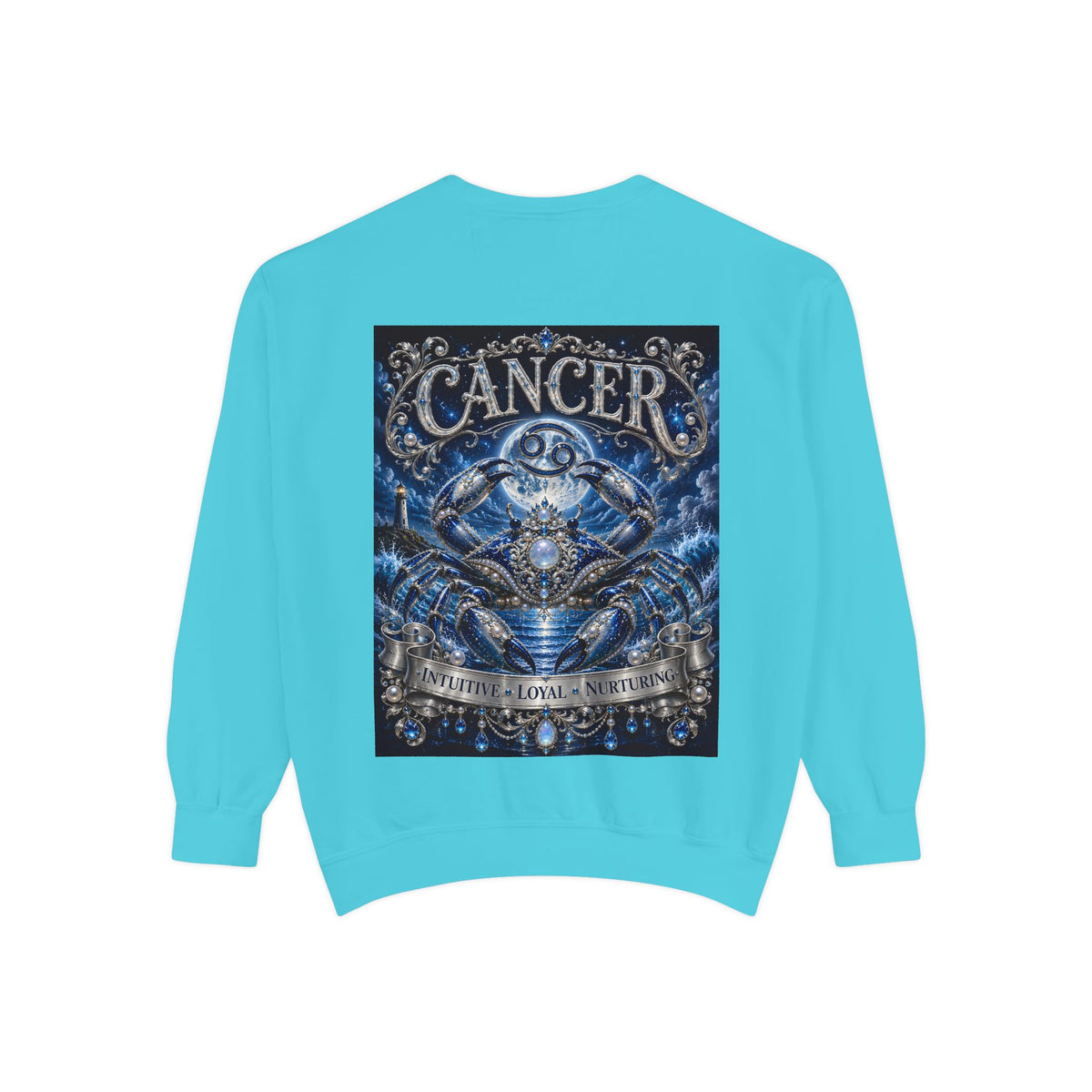 Cancer Zodiac Sweatshirt — Blue Crab Astrology Crewneck