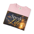 Christian Inspirational T-Shirt — "Speak Life" & "Still on the Throne" Faith Graphic Tee