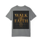 Not By Sight / Walk By Faith T‑Shirt — Christian Faith Graphic Tee