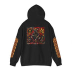 Taurus Bull Graphic Hip-Hop Hoodie — Zodiac Streetwear with Ornate Sleeve Art