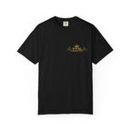 2226 Minimalist Chest Logo Tee — Subtle Gold Graphic T-Shirt