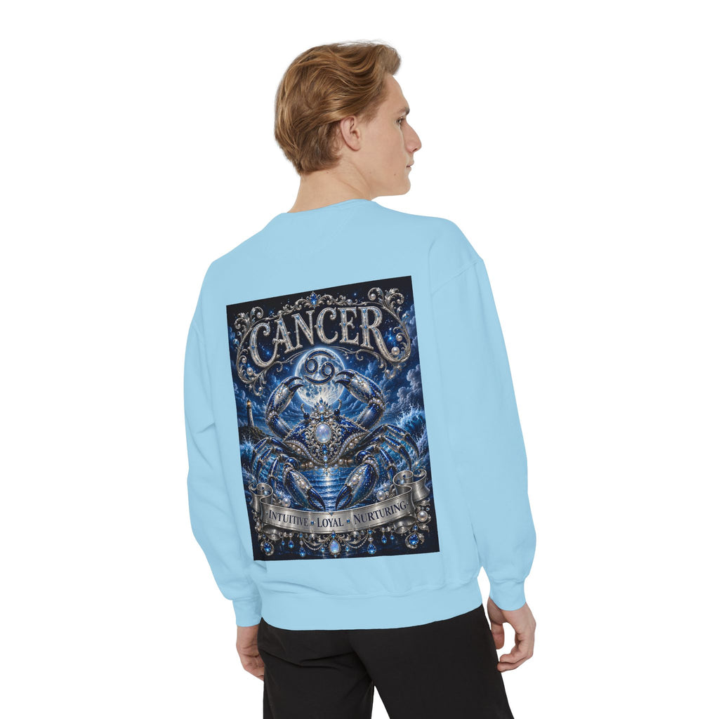 Cancer Zodiac Sweatshirt — Blue Crab Astrology Crewneck