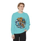Aquarius Zodiac Sweatshirt — Water Bearer Astrology Graphic Crewneck