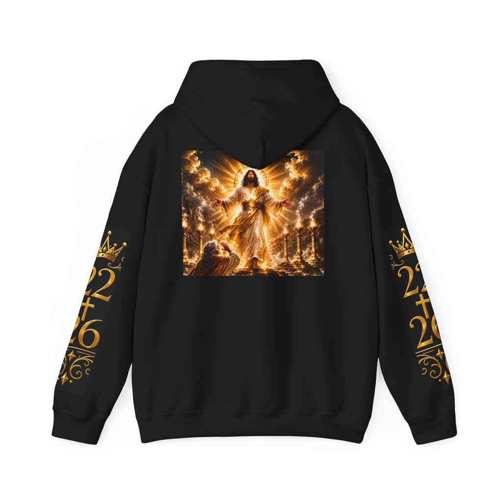 Hoodie — Revelation Chapter 1 Pullover (Biblical Angel Artwork)