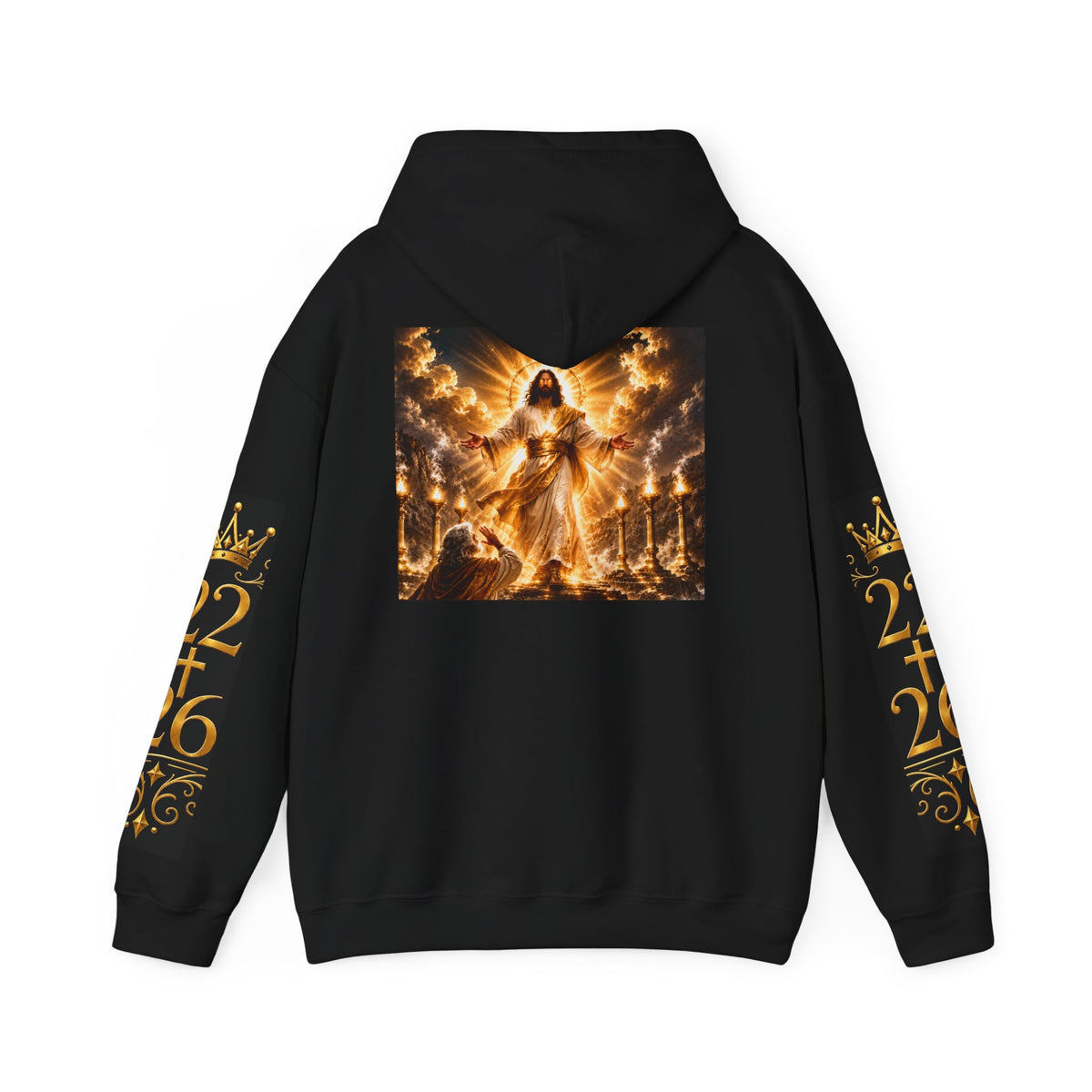 Hoodie — Revelation Chapter 1 Pullover (Biblical Angel Artwork)