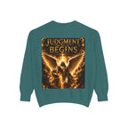 Revelation Chapter 16 Sweatshirt — "Judgment Begins" Apocalyptic Graphic