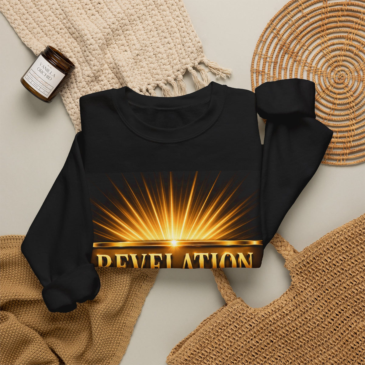 Revelation Chapter 1 Sweatshirt — Jesus Return Graphic Crewneck