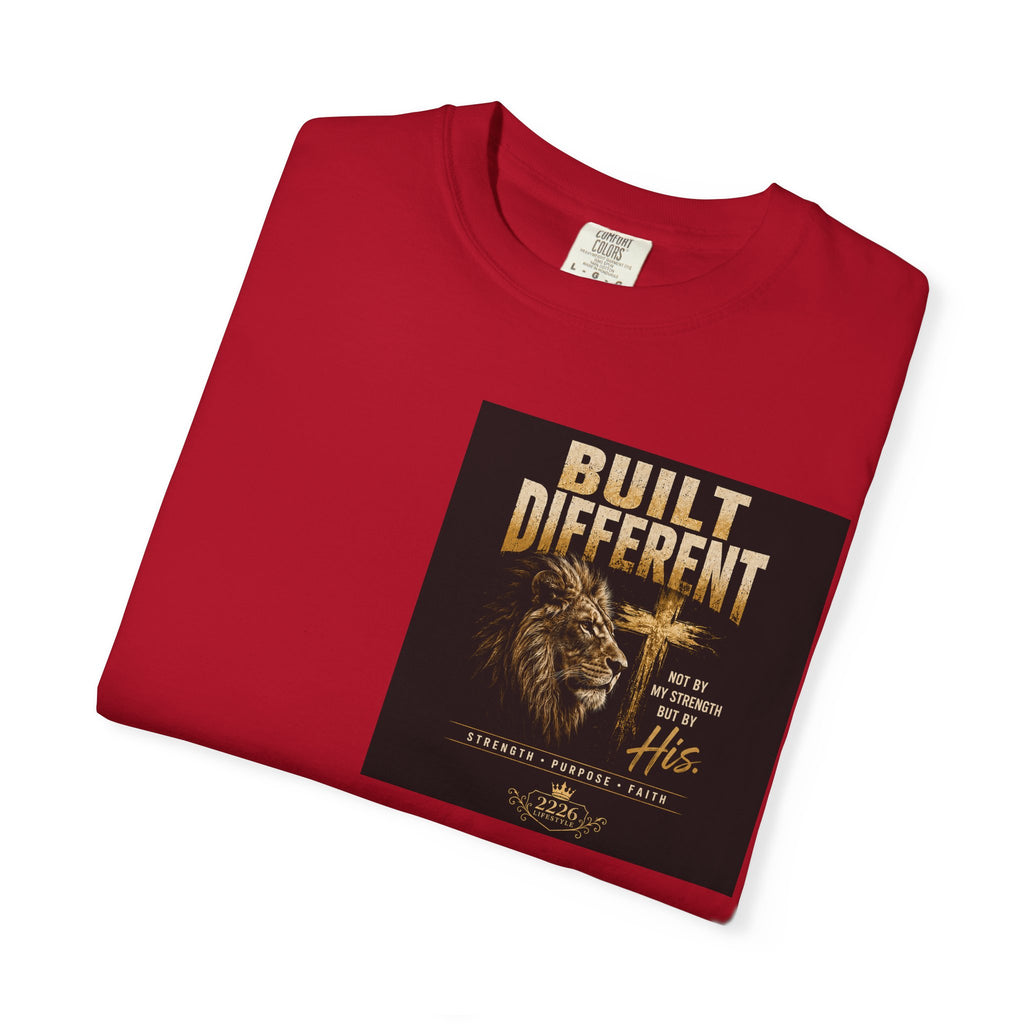 Built Different Lion T-Shirt — Motivational Graphic Tee
