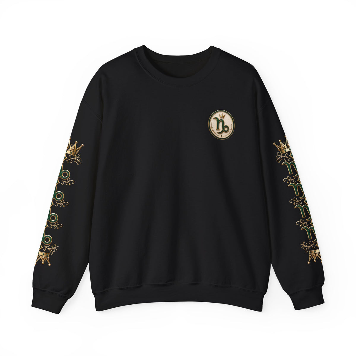 Capricorn Zodiac Crewneck Sweatshirt — Goat Astrology Graphic Pullover