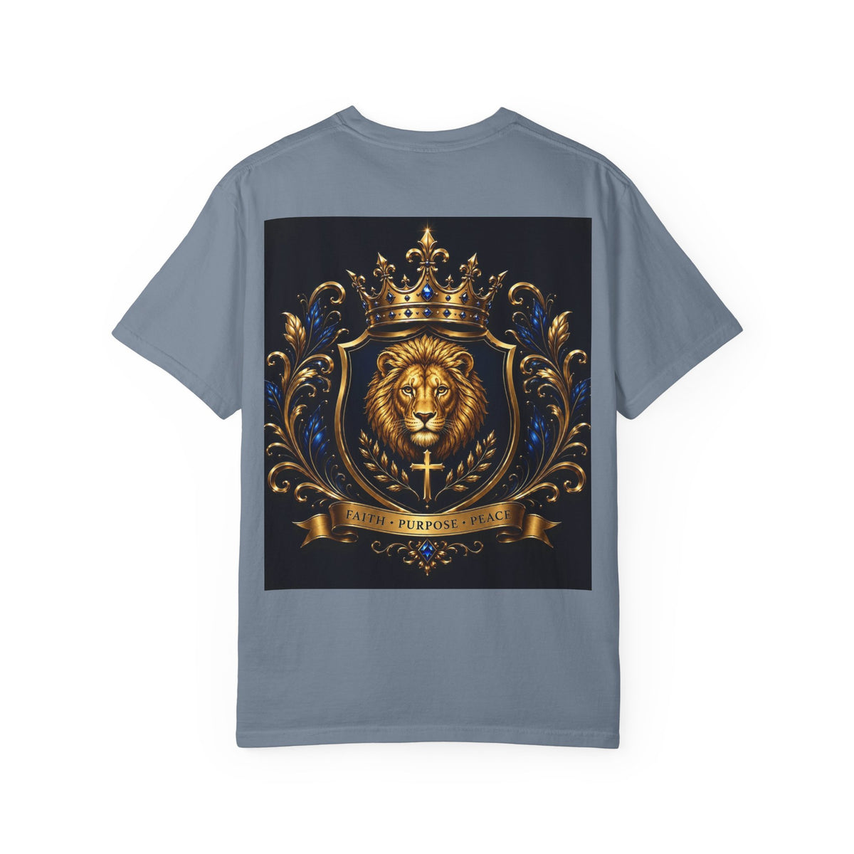 Lion Crest T-Shirt — Golden Crown 2226 Design