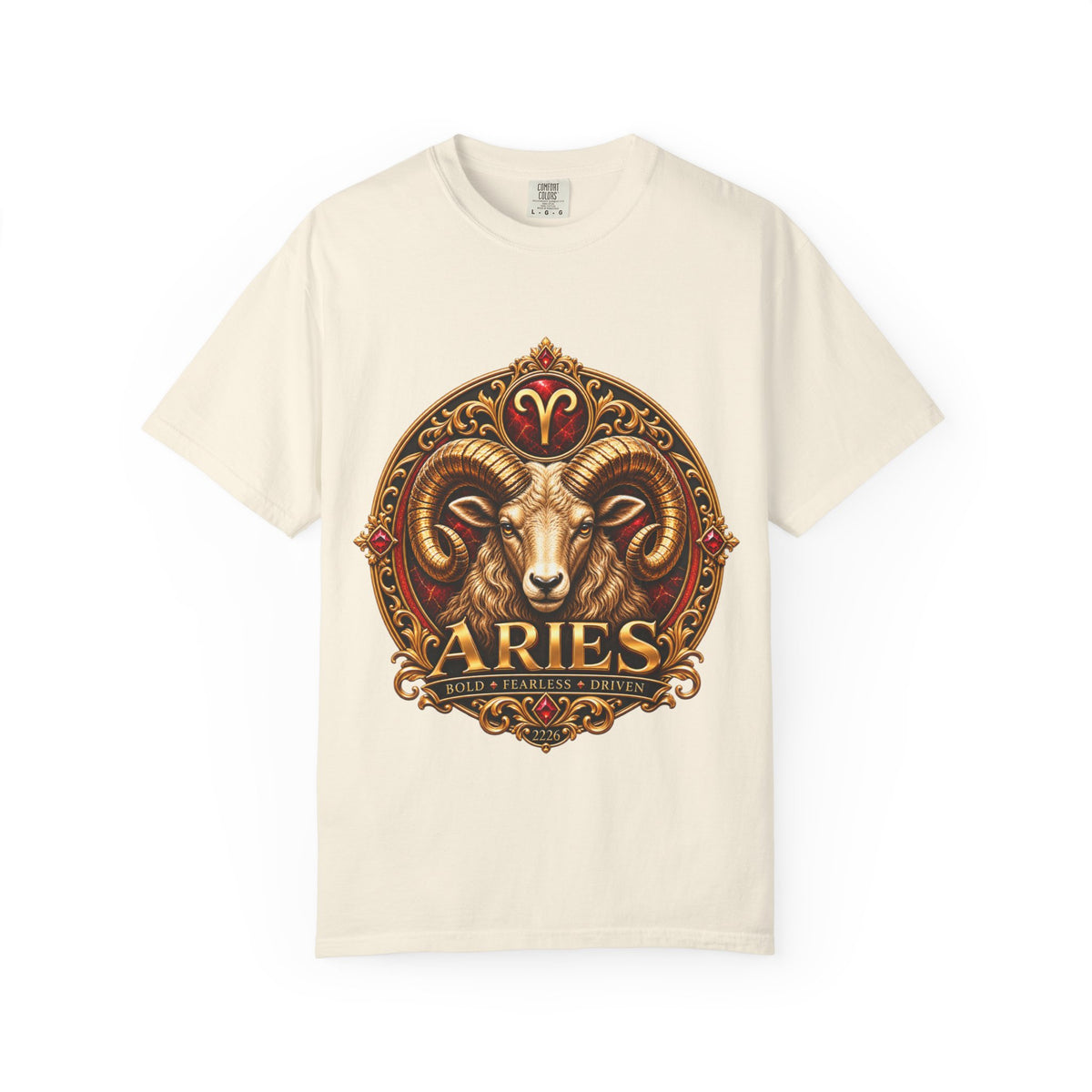 Aries Ram Zodiac T-Shirt — Bold Gold Astrology Tee