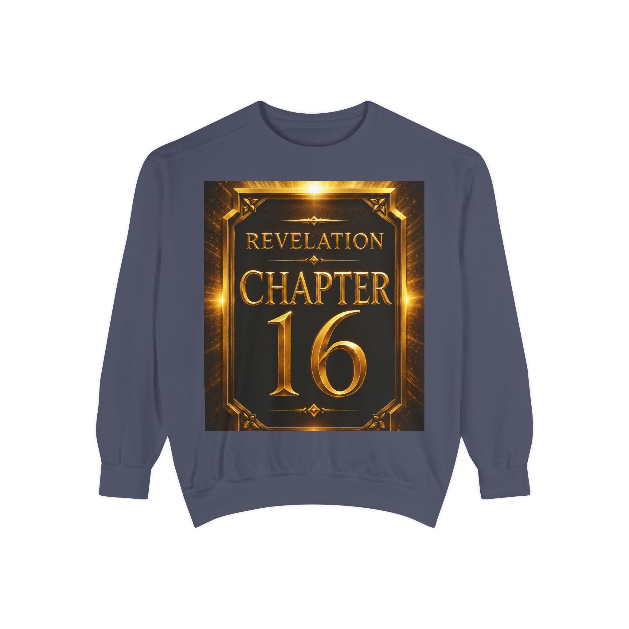 Revelation Chapter 16 Sweatshirt — "Judgment Begins" Apocalyptic Graphic