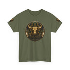 Taurus Zodiac T‑Shirt — Bull Astrology Graphic Tee (Taurus Symbol & Moon Design)