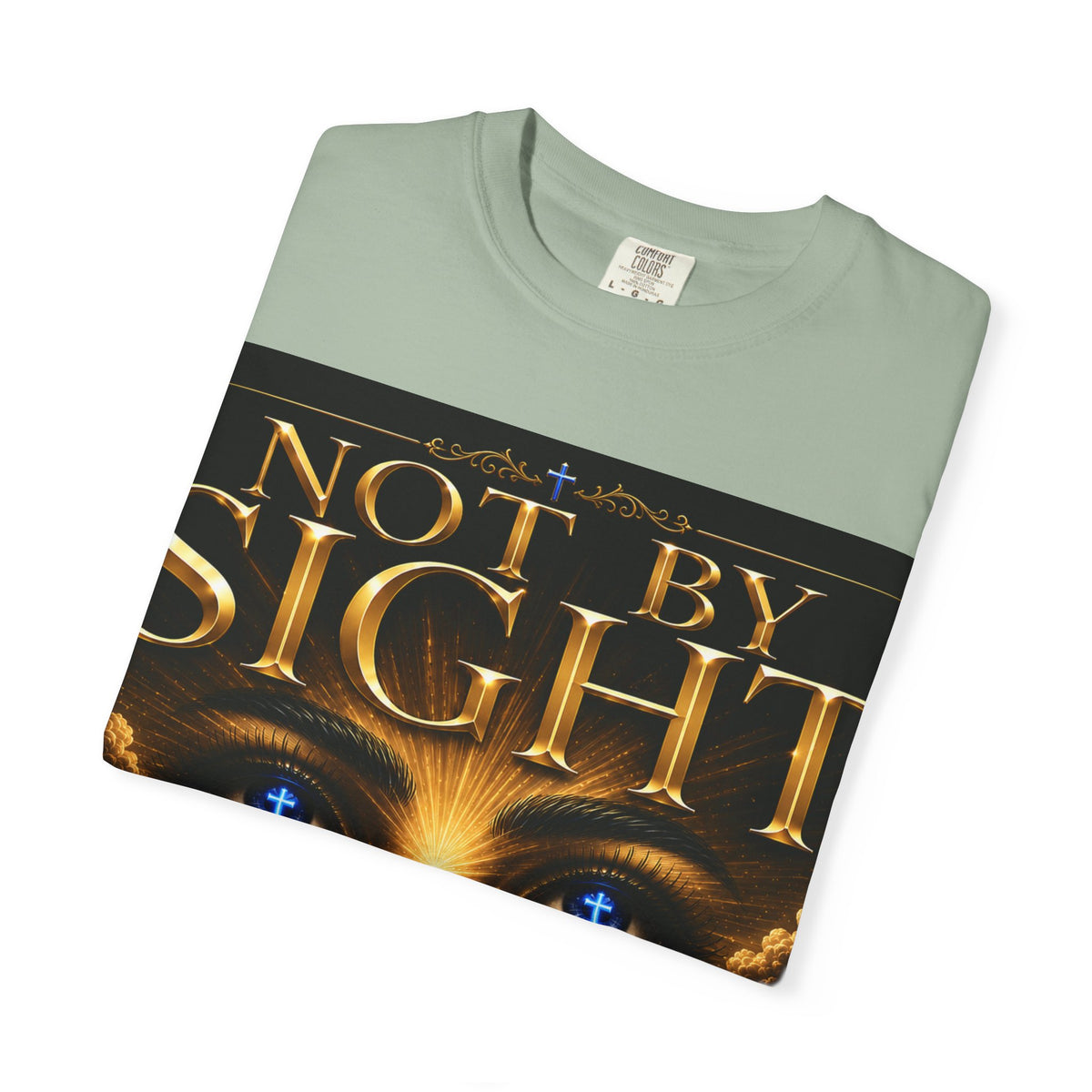 Not By Sight / Walk By Faith T‑Shirt — Christian Faith Graphic Tee