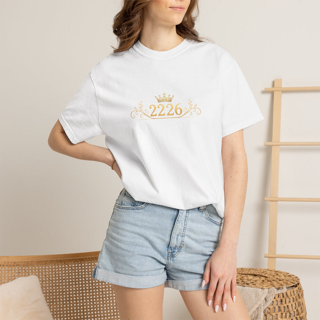 Royal Crest 2226 T-Shirt — Gold Crown Emblem Tee