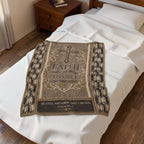 Faith Inspirational Velveteen Plush Blanket – "Faith makes all things possible" (Matthew 19:26)