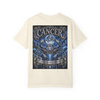 Cancer Zodiac Crab T-Shirt — Blue Astrology Tee (Cancer: Intuitive • Loyal • Nurturing)