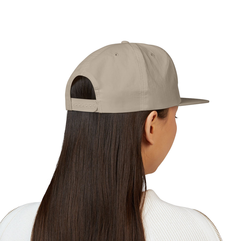Surf Cap - Minimal Gold Wave Embroidered Patch Hat