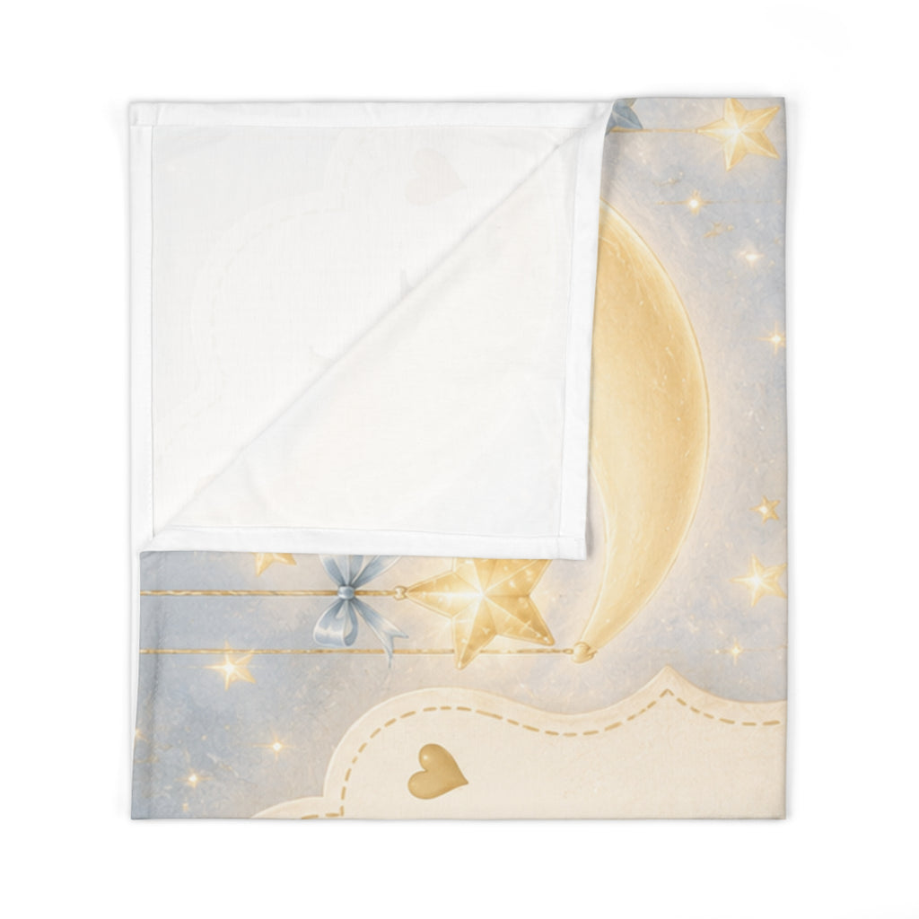 Welcome Home Baby Swaddle Blanket — "Baby Arrived, Something from Heaven" Newborn Gift