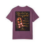 Kingdom Living Lion T-Shirt — Inspirational Christian Cross Floral Tee