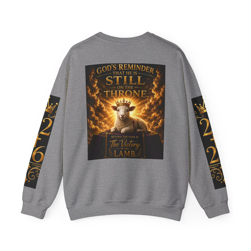 Religious Halloween Crewneck Sweatshirt — "Spooktacular" & "Still on the Throne" Graphic