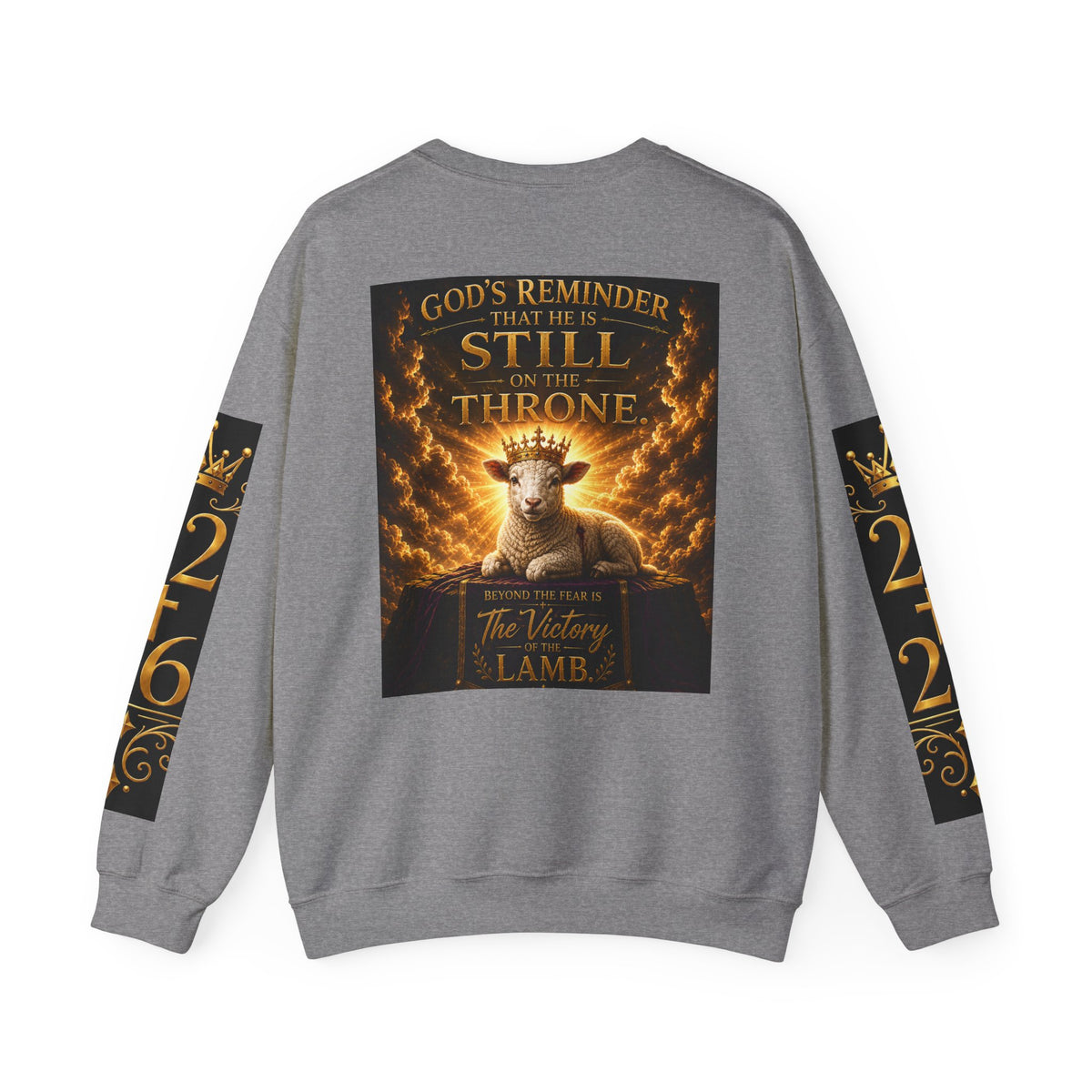 Religious Halloween Crewneck Sweatshirt — "Spooktacular" & "Still on the Throne" Graphic