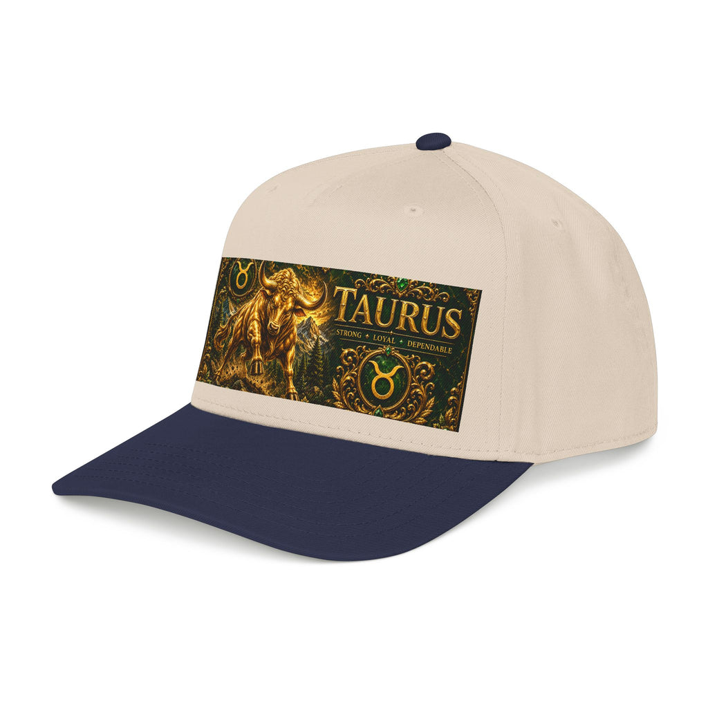 Taurus Zodiac Baseball Cap — Gold Bull Astrology Hat