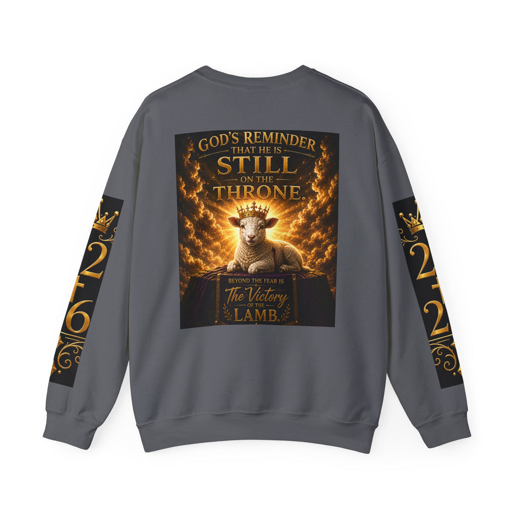 Religious Halloween Crewneck Sweatshirt — "Spooktacular" & "Still on the Throne" Graphic