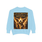 Revelation Chapter 16 Sweatshirt — "Judgment Begins" Apocalyptic Graphic