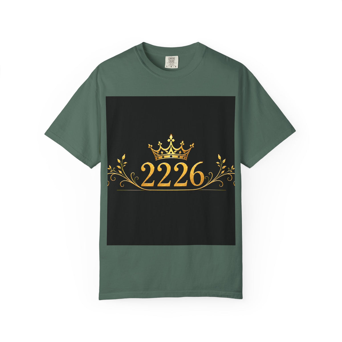 Lion Crest T-Shirt — Golden Crown 2226 Design