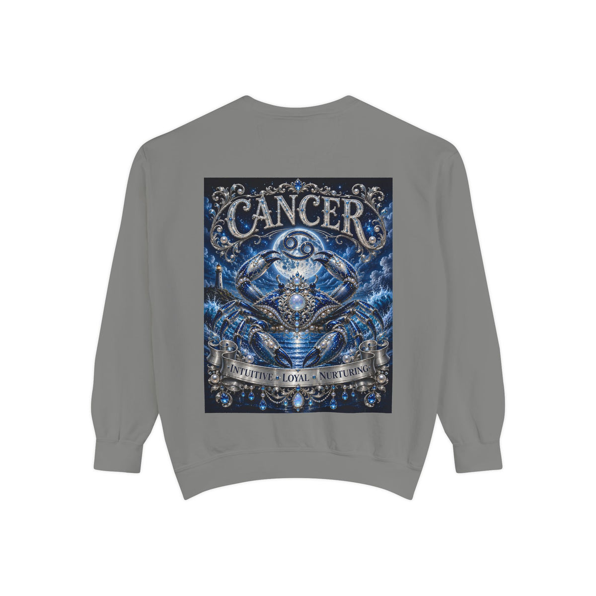 Cancer Zodiac Sweatshirt — Blue Crab Astrology Crewneck