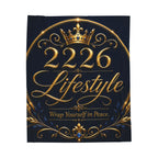 2226 Lifestyle Velveteen Plush Blanket — "Wrap Yourself in Peace" Luxury Throw