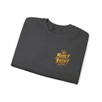 Built Right Crewneck Sweatshirt — "Built Right: Beautiful Brilliant" Gold Graphic