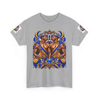 Gemini Zodiac Tee — Bold Royal Twin Astrology T‑Shirt
